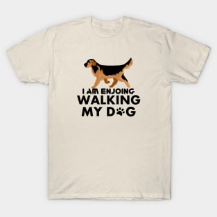 I am Enjoying Walking My Dog - Love Dogs - Gift For Dog Lover T-Shirt